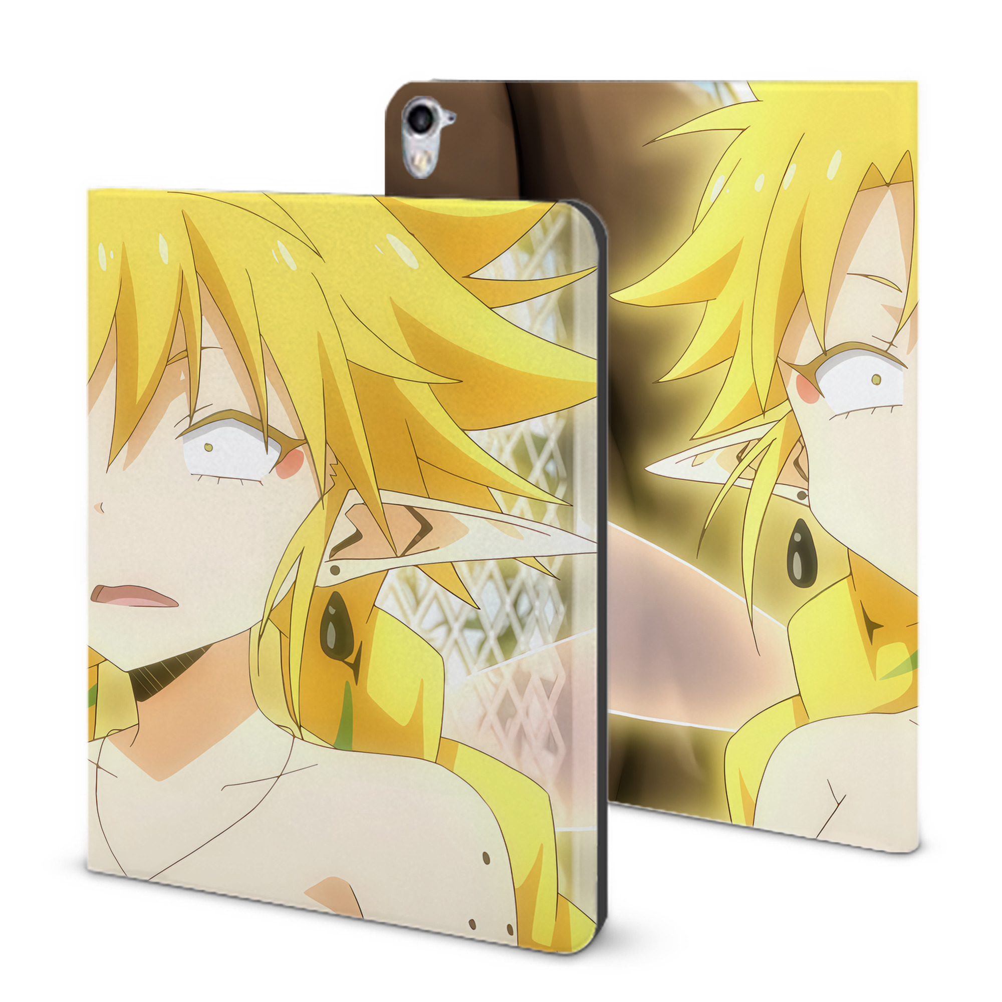 （画像用） 転スラ Regarding Reincarnated to Slime IPad ケース ブック型 PUレザー TPU 耐衝撃 軽量 薄型 ペン収納なし 全面保護 IPad 各モデル対応